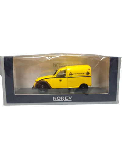 Norev 1/43 - Miniature Citroen 2CV AZU 1959 WEGENWACHT Jaune