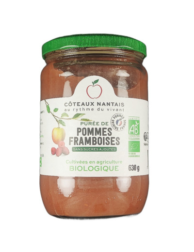 Purée De Pommes Framboises 630g Bio