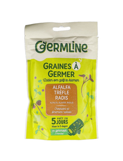 Graines à Germer Alfalfa Trèfle Radis 150g Bio