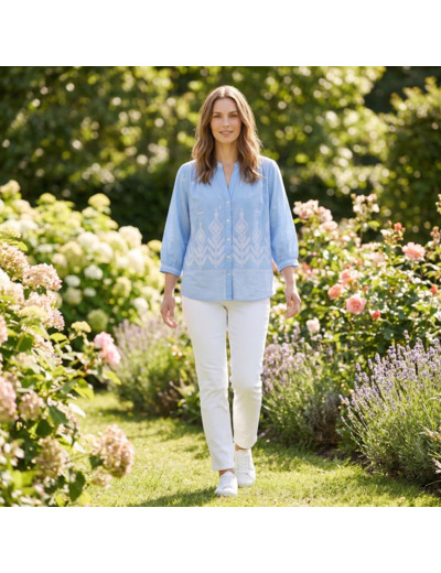 Blouse Jolie Julie en voile de coton