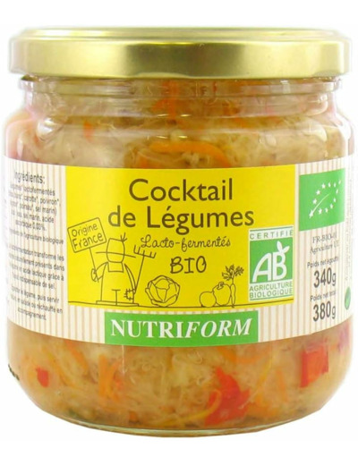 Cocktail de legumes 340g ne Nutriform