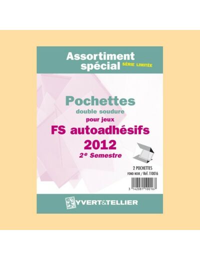 ASSORTIMENT POCHETTE DOUBLE SOUDURE 2012 Jeux autoadhésifs 2e SEMESTRE (Yvert)