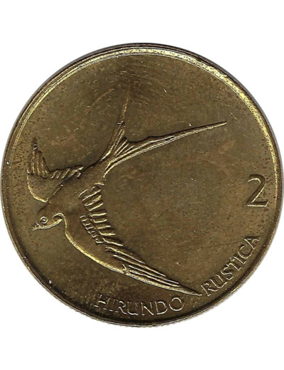 SLOVENIE 2 TOLARJA HIRONDELLE 2004 TTB+