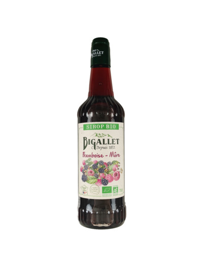 Sirop Framboise Mûre Bio 70cl