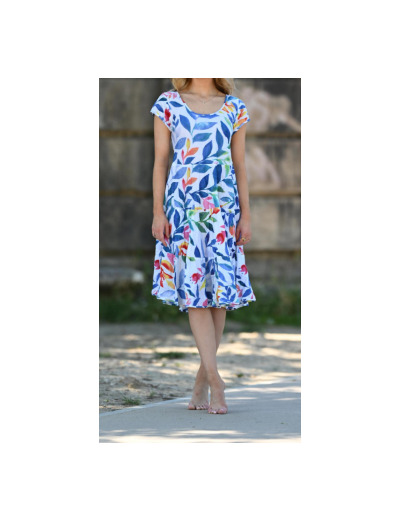 u LAURA EN ROBE coton froissé