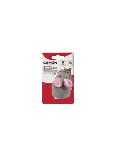 Souris tremblante pour chats - 8cm