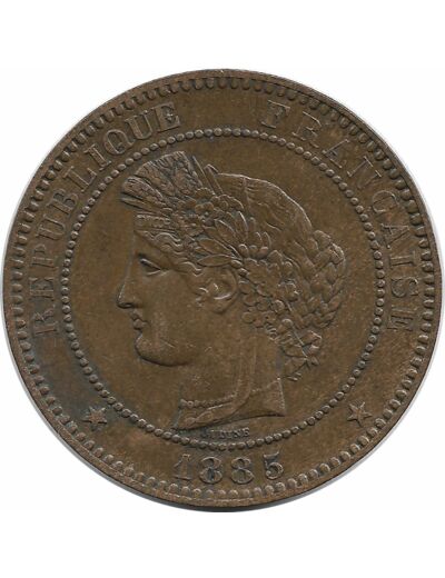 FRANCE 10 CENTIMES CERES 1885 A TTB+