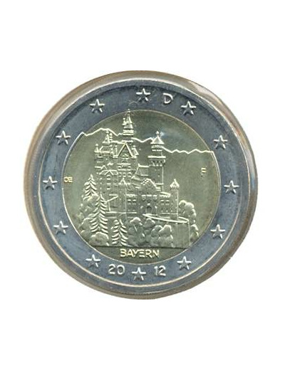 ALLEMAGNE 2012 F 2 EURO COMMEMORATIVE BAYERN SUP