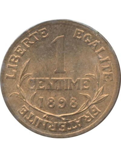 FRANCE 1 CENTIME DUPUIS 1898 SUP/NC TACHE