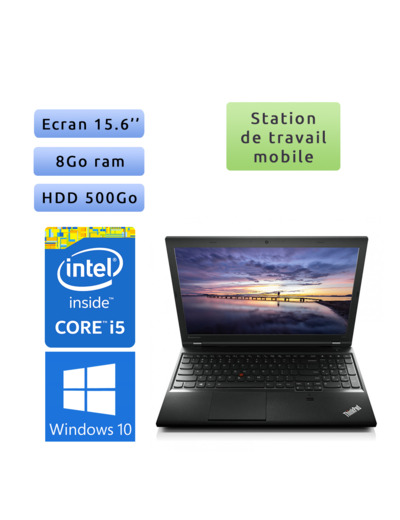 Lenovo ThinkPad L540 - Windows 10 - i5 8Go 500Go - 15.6 - Ordinateur Portable PC