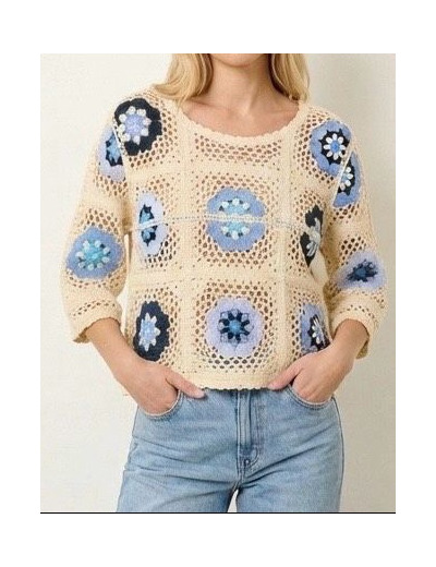 VERSION FEMININ PULL Flower Power