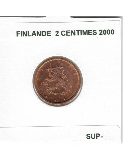 FINLANDE 2000 2 CENTIMES SUP-