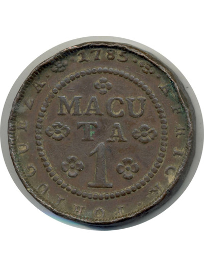 ANGOLA 1 MACUTA 1785 (coups tranche) TB (W20)