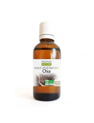 Huile végétale de Chia Bio AB “Salvia hispanica” Propos Nature | 50ml*