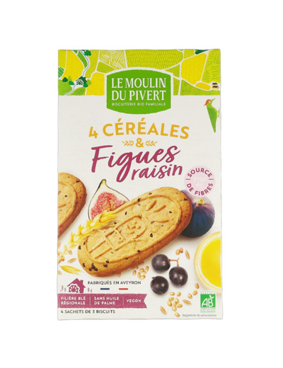 Petit Déjeuner Figues Raisin 190g Bio