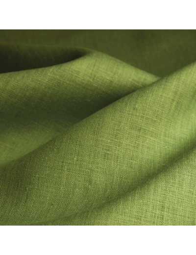 LIN LAVÉ X 3 MÈTRES VERT MOUSSE