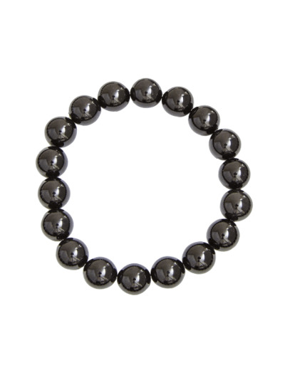 Bracelet en tourmaline noire 10 mm