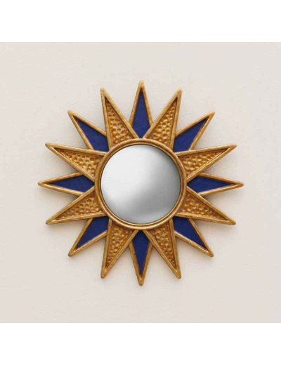 Miroir étoile dorée résine 28x2x28cm