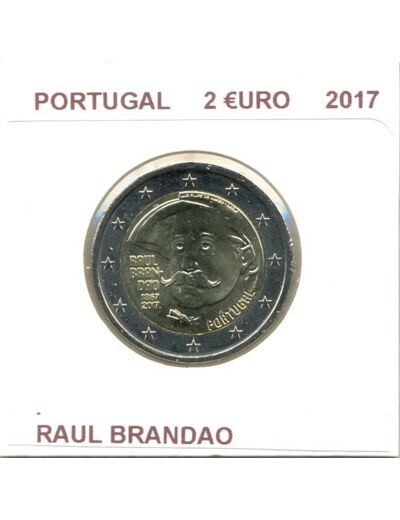 PORTUGAL 2017 2 EURO COMMEMORATIVE RAUL BRANDAO SUP