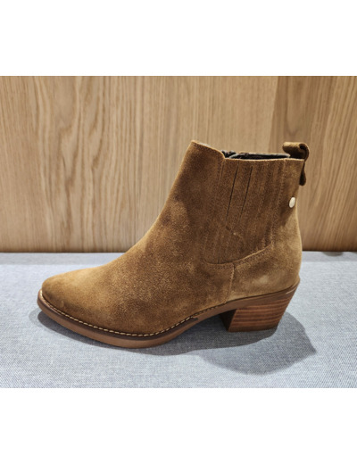 KAOLA BOTTINES CUIR NUBUCK CAMEL 3500
