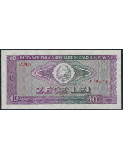 ROUMANIE 10 LEI 1966 Série A.0189 TTB+ (W94a)