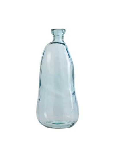 Vase olivia verre bleu clair 23x23x51cm