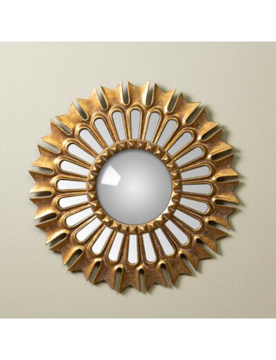 Miroir convexe doré Doplo 38cm