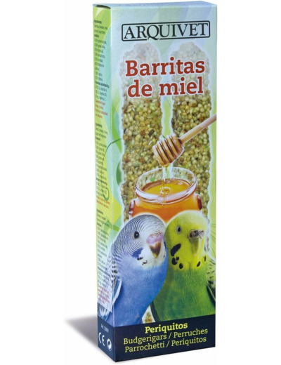 Arquivet  - Baguettes au Miel pour Perruches et Exotiques 60 g