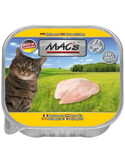 MAC'S Raffineur, Saveur poulet pour chat - 100g