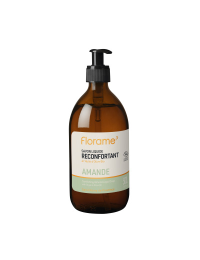 Savon liquide flacon verre Amande 500ml