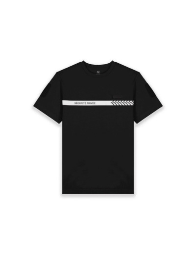 T-shirt sécurité privée noir GK SAFETEK certifié