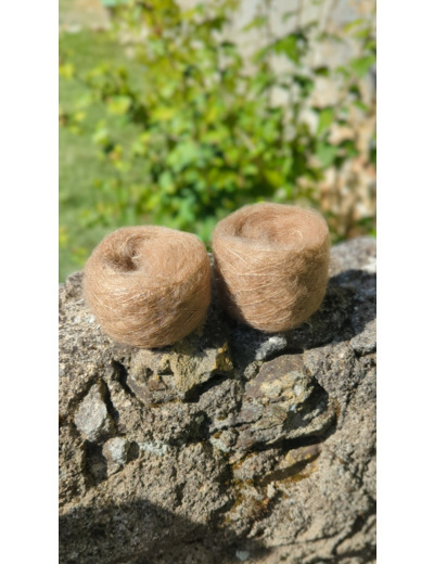 Pelote FLOCON (80% Kid mohair 20% soie) - Camel