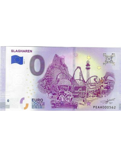 PAYS-BAS 2019-1 SLAGHAREN BILLET SOUVENIR 0 EURO TOURISTIQUE NEUF