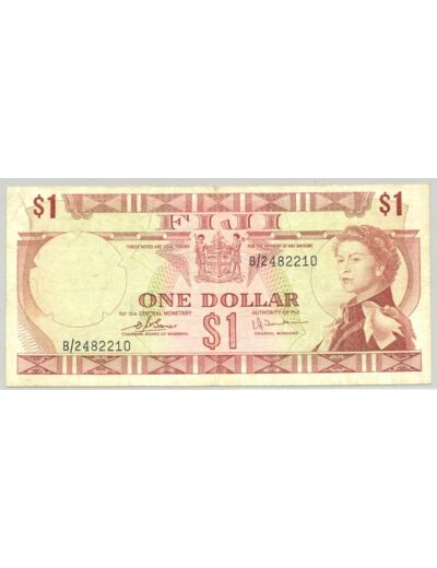 FIDJI 1 DOLLAR ND 1974 SERIE B TB+
