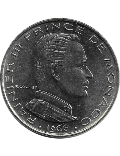 MONACO 1 FRANC 1966 TTB+