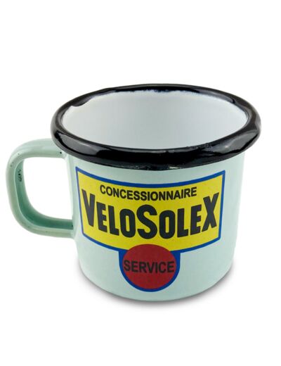 Tasse émaillée Vélosolex - Concessionnaire - mug 20 cl - Email Réplica.