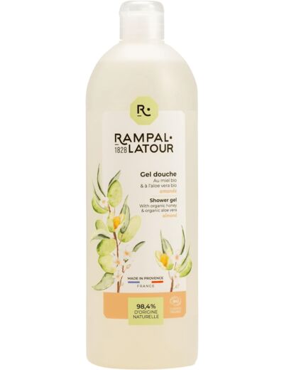 Gel douche amande miel 1L Rampal-Latour