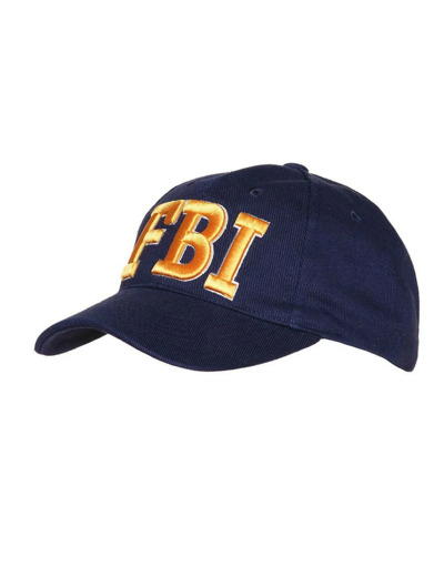 Casquette baseball FBI 100% coton - taille ajustable