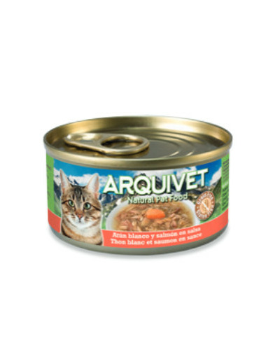 Émincés en sauce Arquivet au thon blanc & saumon 80g