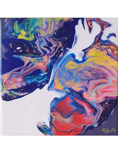 Tableau 20x20 cm "Glacier"