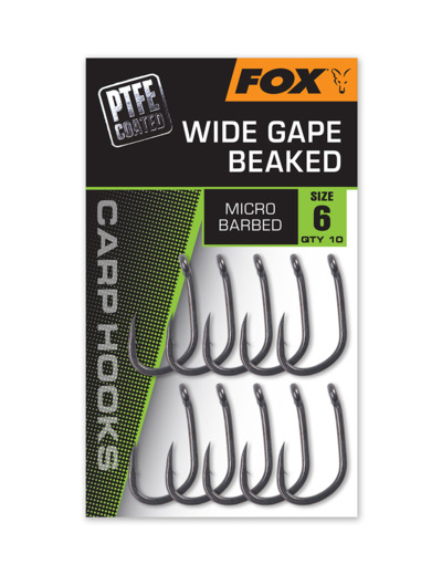 hook wide gape straight fox