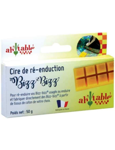 Cire de re-enduction bee wrap 50g Ah Table !