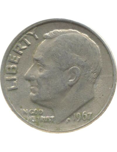 AMERIQUE ( U.S.A ) ONE DIME (10 cents) 1967 ROOSEVELT DIME TTB