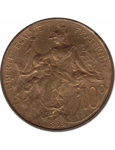 FRANCE 10 CENTIMES DUPUIS 1899 SUP/NC