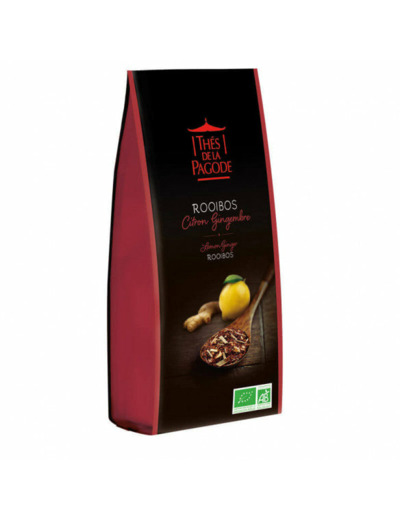 Rooibos Citron Gingembre Bio-100g-Thés de la Pagode