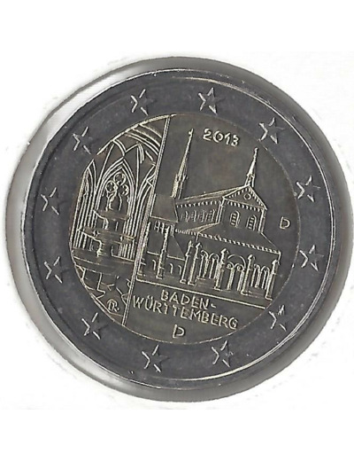 Allemagne 2013 D 2 EURO COMMEMORATIVE BADEN