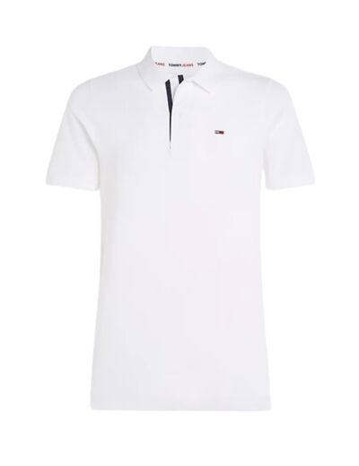 Polo TOMMY JEANS Placket Polo Blanc