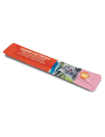 Snack crémeux pour Chat, Poulet & Crabe -5*14g