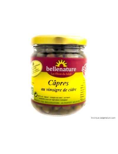 Câpres au vinaigre de cidre Bio 220g