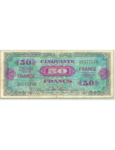 FRANCE 50 FRANCS Type FRANCE 1945 SANS SERIE TB+ 740